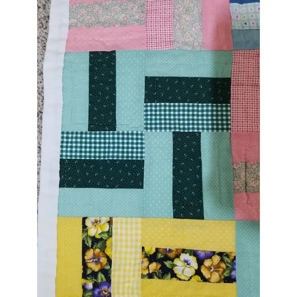 Patchwork Colorful Handstitched 37.5